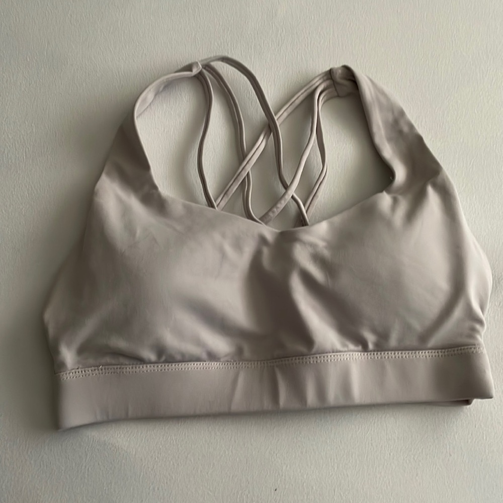 F21 slight pink sports bra size s